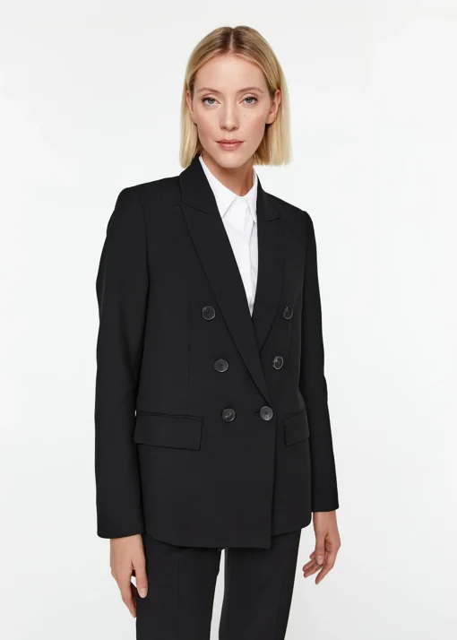 Blazer croisé noir