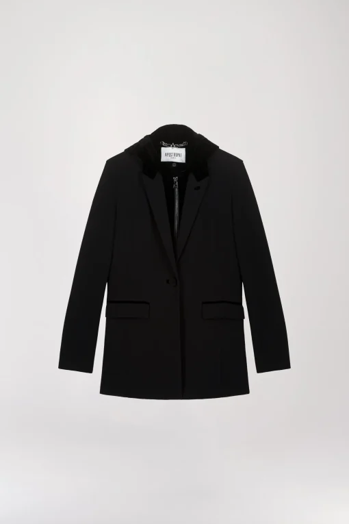 Blazer trompe-l'œil noir