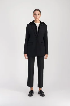 Blazer trompe-l'œil noir
