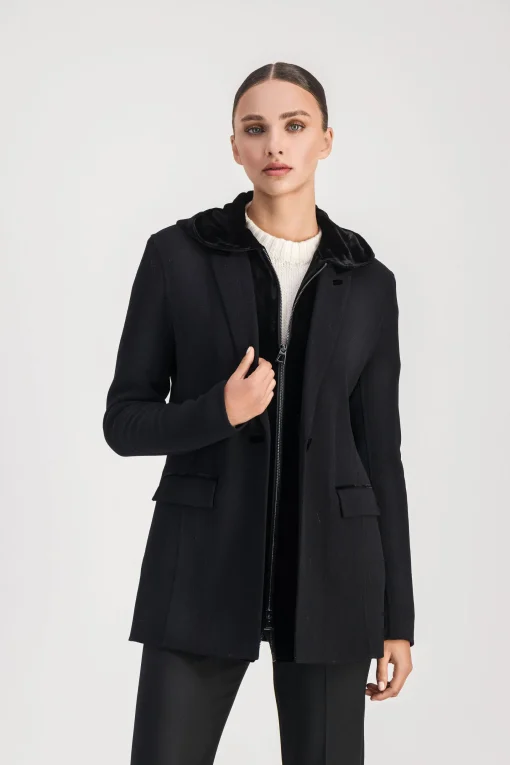 Blazer trompe-l'œil noir
