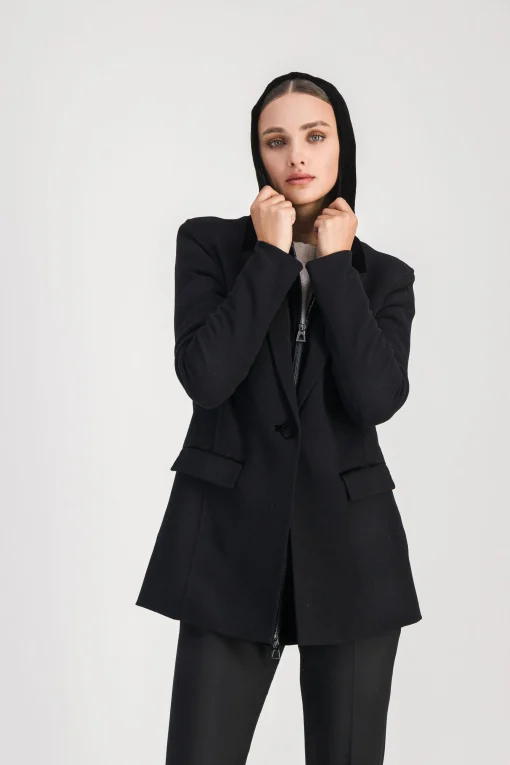 Blazer trompe-l'œil noir