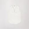 Blouse col officier blanc
