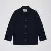 Blouson en double toile stretch marine