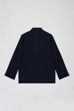 Blouson en double toile stretch marine