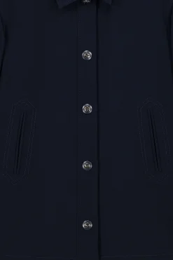 Blouson en double toile stretch marine