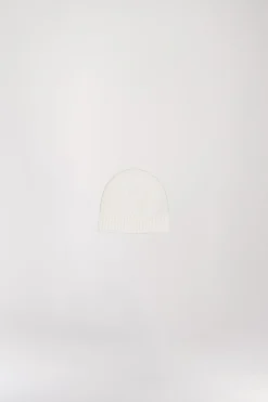 Bonnet en cachmire avec sequin blanc