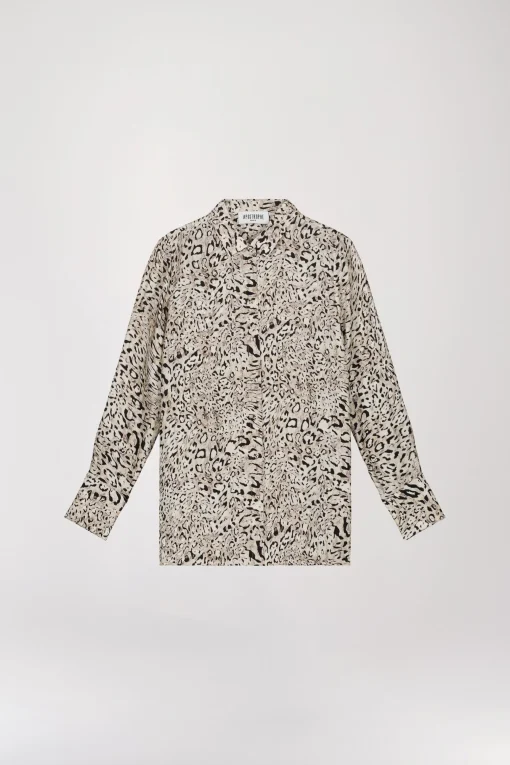Chemise à imprimé léopard