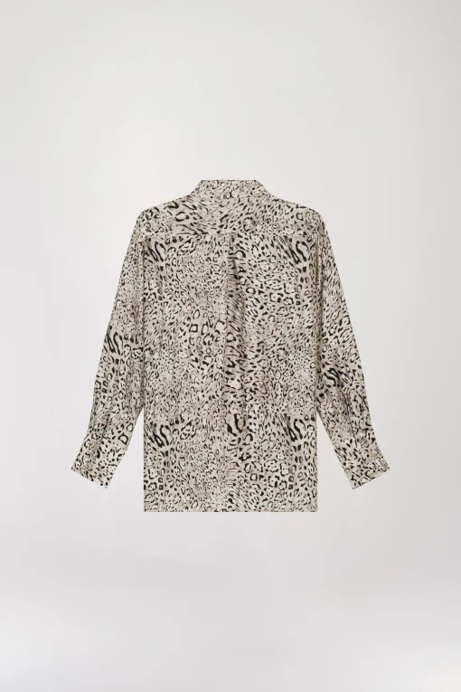 Chemise à imprimé léopard