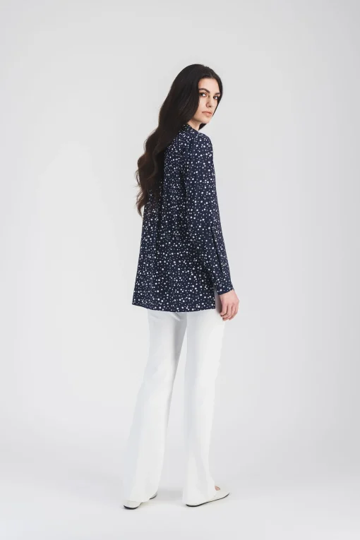 Chemise cintrée imprimé pois