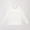 Chemise en soie blanc cassé