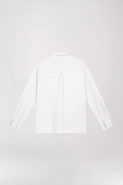 Chemise en soie blanc cassé