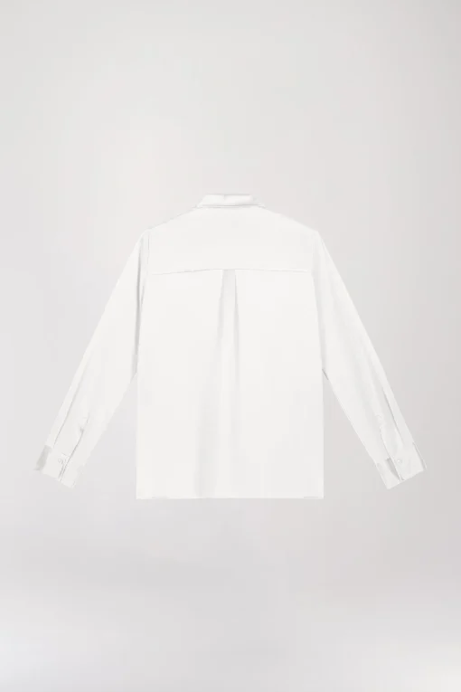 Chemise en soie blanc cassé