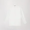 Chemise fluide poche brodée blanc cassé
