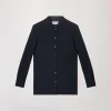 Chemise longue marine