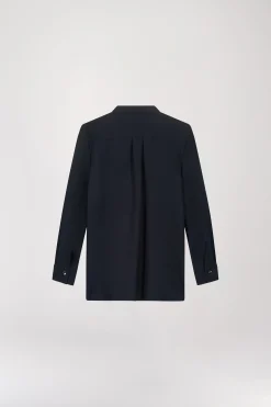 Chemise longue marine