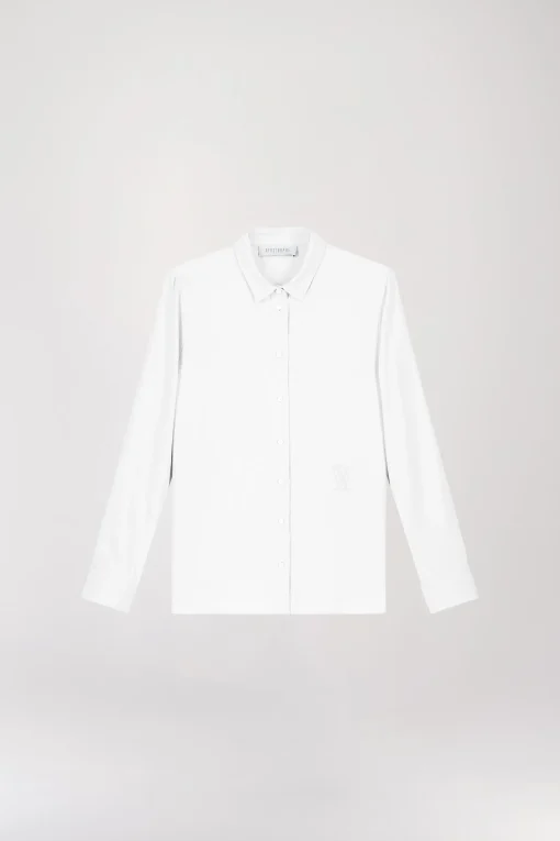 Chemise monogramme blanche