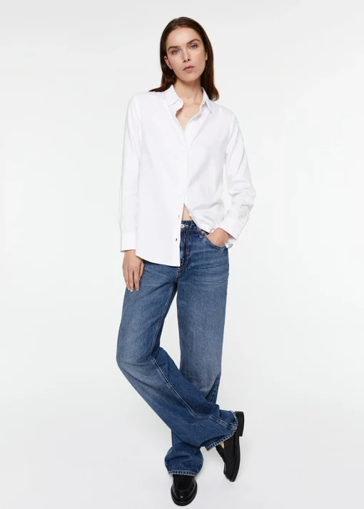 Chemise monogramme blanche