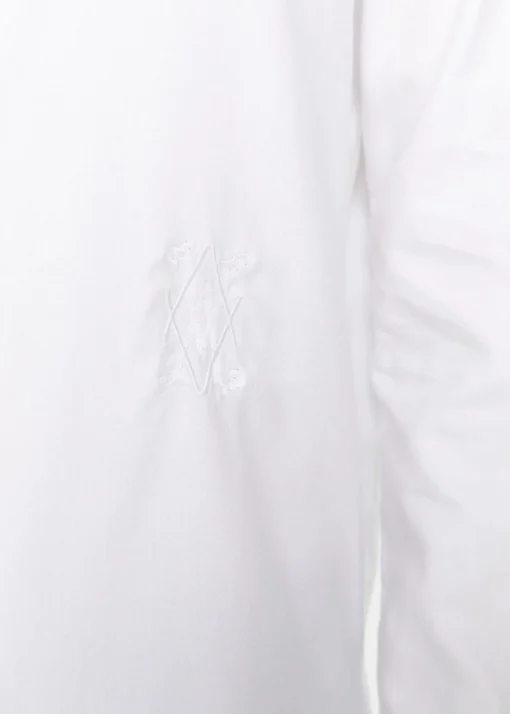 Chemise monogramme blanche