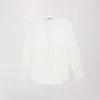 Chemise sans col blanc cassé
