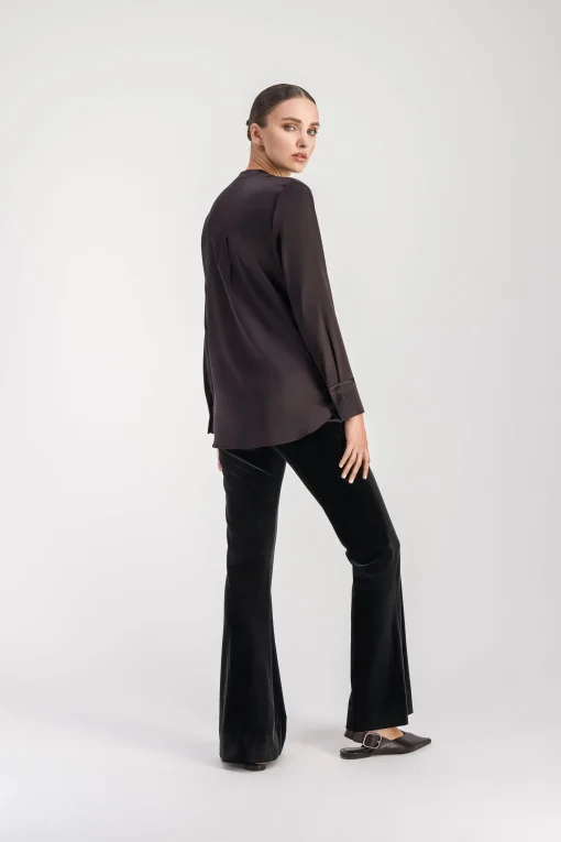 Chemise sans col ebene