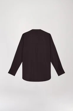 Chemise sans col ebene