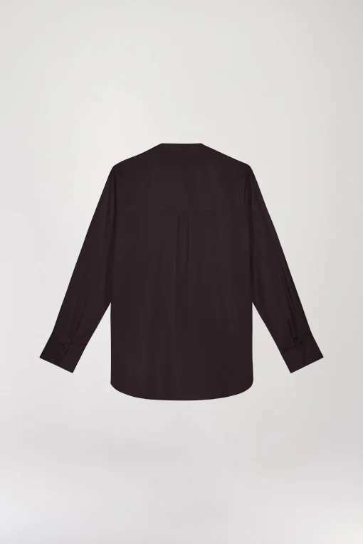 Chemise sans col ebene