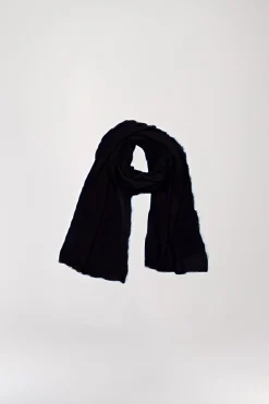 Echarpe en cachemire lurex noire