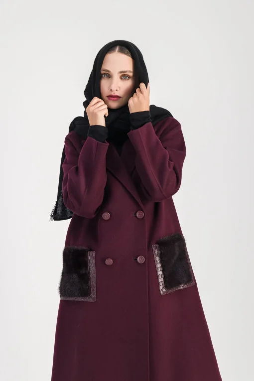 Echarpe en cachemire lurex noire