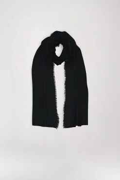 Echarpe en cachemire noire