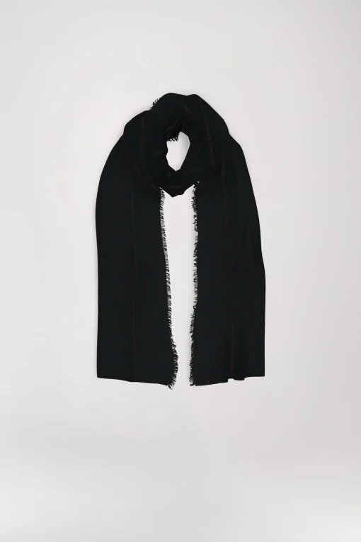Echarpe en cachemire noire