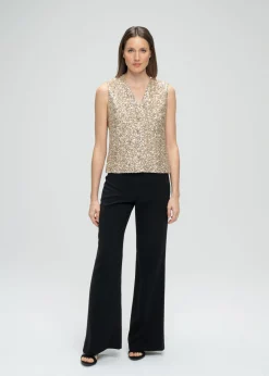 Gilet à sequins or