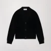 Gilet en cachemire lurex noir