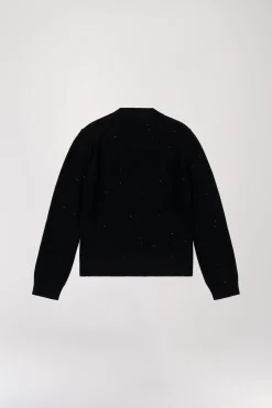 Gilet en cachemire lurex noir