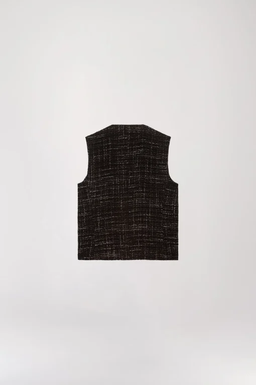 Gilet en tweed ebene