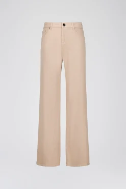 Jean beige coupe droite