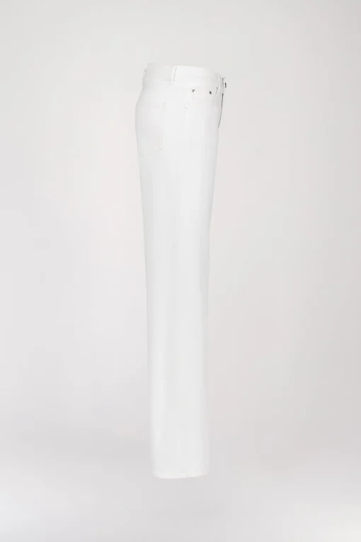 Jeans large blanc denim
