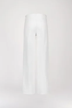 Jeans large blanc denim
