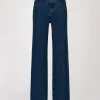 Jeans large bleu denim