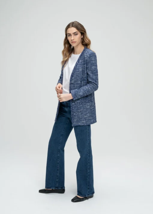 Jeans large bleu denim