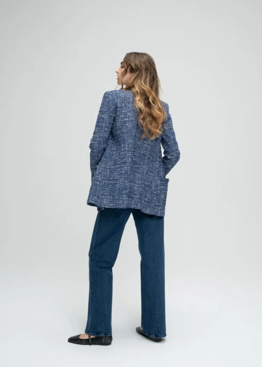 Jeans large bleu denim
