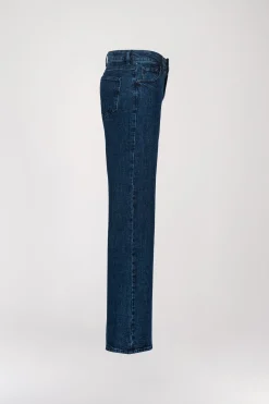 Jeans large bleu denim