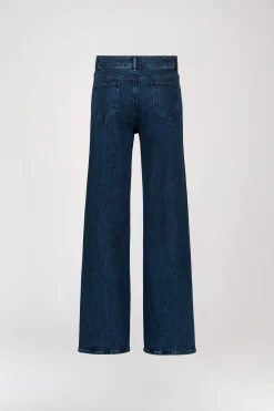 Jeans large bleu denim