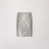 Jupe à sequins argent