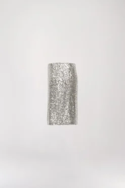 Jupe à sequins argent