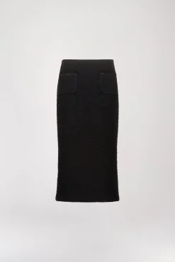 Jupe en tweed noire