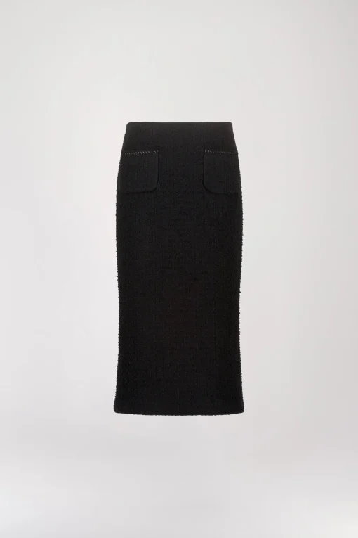 Jupe en tweed noire