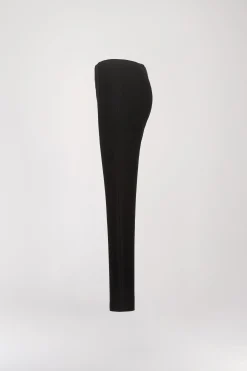 Legging Noir à Pince Taille Haute