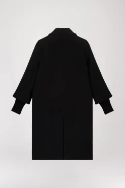 Manteau à franges noir