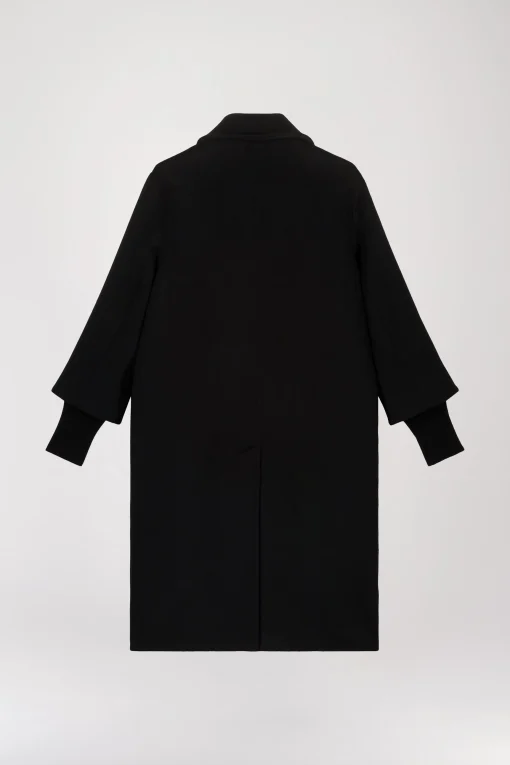 Manteau à franges noir