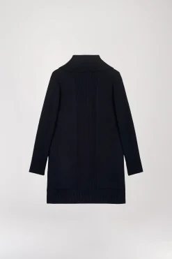 Manteau à revers ouverts marine